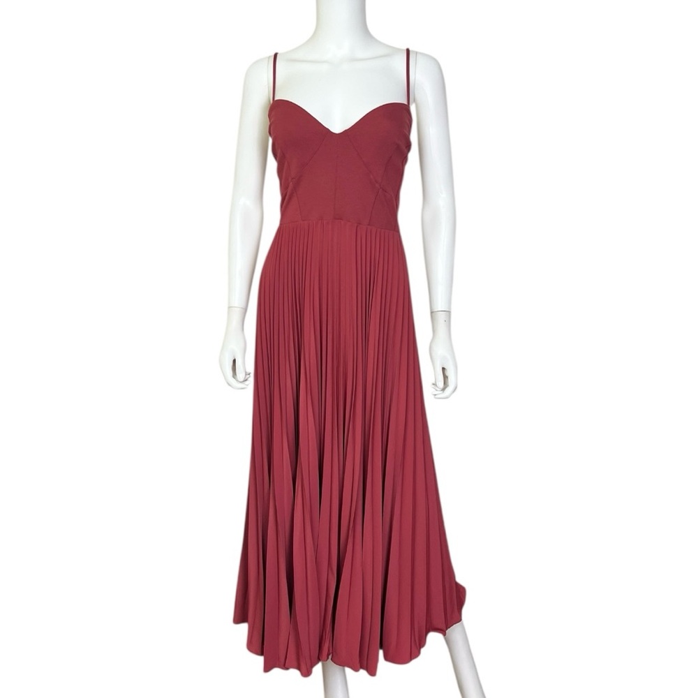 By Anthropologie Sweetheart Bodice Midi Dress in Red - NWT sz XL - Picture 5 of 10